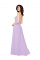 Acheter Lilas Trapèze Sans bretelle Mousseline Longue Robes demoiselle d'honneur