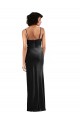Acheter Noir Colonne Velours Stretch Longue Formelles Robes demoiselle d'honneur / Robes de soirée / Robes de bal