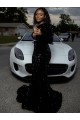 Acheter Noir Fourreau Balayage train Paillettes Velours Longue Robes de bal