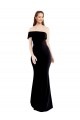 Acheter Noir Sirène Crêpe Stretch Longue Formelles Robes demoiselle d'honneur / Robes de soirée / Robes de bal