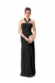 Acheter Noir Sirène Licou Mousseline Longue Robes demoiselle d'honneur