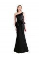 Acheter Noir Sirène Satiné Longue Robes demoiselle d'honneur