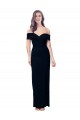 Acheter Noir Sirène Épaule Dénudée Crêpe Stretch Longue Formelles Robes demoiselle d'honneur / Robes de soirée / Robes de bal