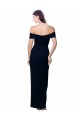 Acheter Noir Sirène Épaule Dénudée Crêpe Stretch Longue Formelles Robes demoiselle d'honneur / Robes de soirée / Robes de bal