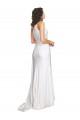 Acheter Blanc Trapèze Satiné Soyeux Robes de mariée