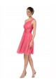 Acheter Pastèque Trapèze Tulle Longue Robes demoiselle d'honneur