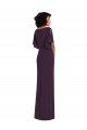 Acheter Pourpre Fourreau Col V Spandex Longue Formelles Robes demoiselle d'honneur / Robes de soirée / Robes de bal