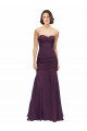 Acheter Pourpre Sirène Mousseline Longue Robes demoiselle d'honneur