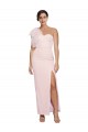 Acheter Rose Fourreau Crêpe Stretch Longue Formelles Robes demoiselle d'honneur / Robes de soirée / Robes de bal