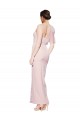 Acheter Rose Fourreau Crêpe Stretch Longue Formelles Robes demoiselle d'honneur / Robes de soirée / Robes de bal