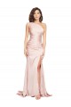 Acheter Rose Fourreau Satiné Soyeux Longue Formelles Robes demoiselle d'honneur / Robes de soirée / Robes de bal