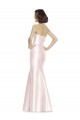 Acheter Rose Sirène Sans bretelle Satiné Longue Robes demoiselle d'honneur