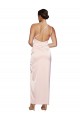 Acheter Rose Trapèze Satiné Soyeux Longue Robes demoiselle d'honneur / Robes de bal