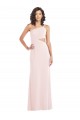 Acheter Rose Trompette Crêpe Stretch Longue Formelles Robes demoiselle d'honneur / Robes de soirée / Robes de bal