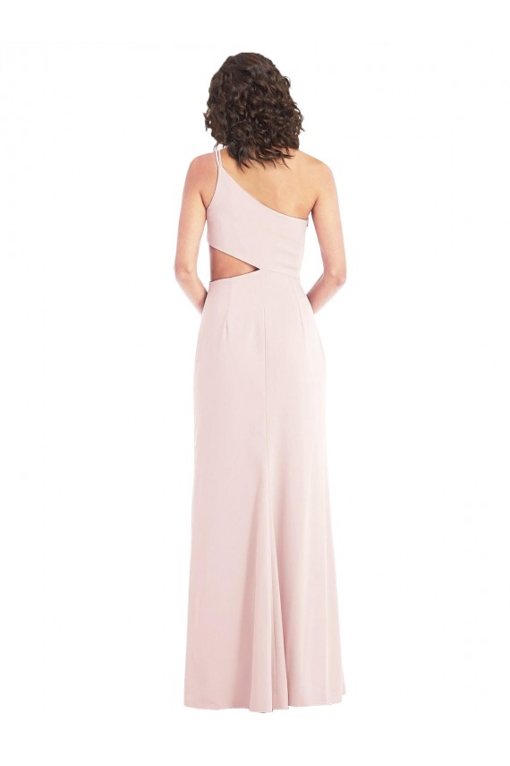 Acheter Rose Trompette Crêpe Stretch Longue Formelles Robes demoiselle d'honneur / Robes de soirée / Robes de bal