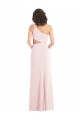 Acheter Rose Trompette Crêpe Stretch Longue Formelles Robes demoiselle d'honneur / Robes de soirée / Robes de bal