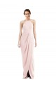 Acheter Rose Trompette Licou Crêpe Stretch Longue Robes demoiselle d'honneur / Robes de bal