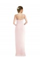 Acheter Rose Trompette Licou Crêpe Stretch Longue Robes demoiselle d'honneur / Robes de bal