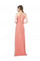 Acheter Rose du Désert Fourreau Licou Mousseline Longue Robes demoiselle d'honneur