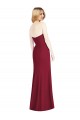 Acheter Rose du Désert Trompette Sans bretelle Mousseline Longue Robes demoiselle d'honneur
