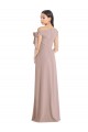 Acheter Rose poussiéreux Trapèze Épaule Dénudée Crêpe Stretch Longue Formelles Robes demoiselle d'honneur / Robes de soirée / Robes de bal