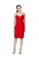 Acheter Rouge Fourreau Crêpe Stretch Courte Robes demoiselle d'honneur / Robes de soirée / Robes de cocktail