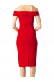 Acheter Rouge Fourreau Épaule Dénudée Crêpe Stretch Courte Robes demoiselle d'honneur / Robes de soirée / Robes de cocktail