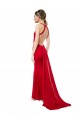 Acheter Rouge Sirène Licou Col Haut Crêpe Stretch Longue Formelles Robes demoiselle d'honneur / Robes de soirée / Robes de bal