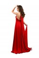 Acheter Rouge Trapèze Licou Spandex Longue Formelles Robes demoiselle d'honneur / Robes de soirée / Robes de bal