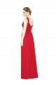 Acheter Rouge Trapèze Mousseline Longue Robes demoiselle d'honneur