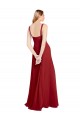 Acheter Rouge Trapèze Mousseline Longue Robes demoiselle d'honneur