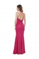 Acheter Rubis Trapèze Licou Mousseline Longue Robes demoiselle d'honneur