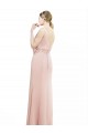 Acheter Sirène Col Bateau Col Haut Mousseline Longue Robes demoiselle d'honneur