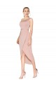 Acheter Sirène Col Haut Crêpe Stretch Courte Asymétrique Robes demoiselle d'honneur / Robes de soirée / Robes de cocktail