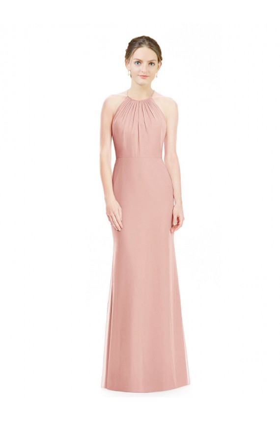 Acheter Sirène Licou Mousseline Longue Robes demoiselle d'honneur