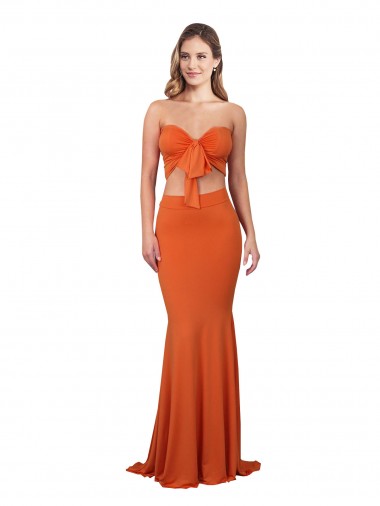 Acheter Sirène Sans bretelle Spandex Longue Formelles Robes demoiselle d'honneur / Robes de soirée / Robes de bal