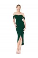 Acheter Sirène Épaule Dénudée Col Haut Crêpe Stretch Courte Asymétrique Robes demoiselle d'honneur / Robes de soirée / Robes de cocktail