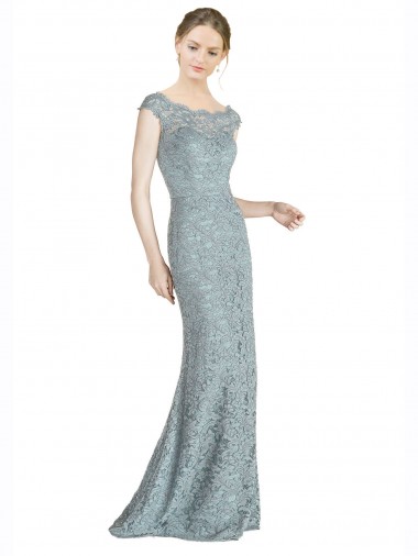 Acheter Sirène Épaule Dénudée Dentelle Longue Robes demoiselle d'honneur / Robes de bal