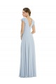 Acheter Trapèze Bateau Mousseline Longue Formelles Robes demoiselle d'honneur / Robes de soirée