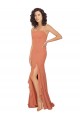 Acheter Trapèze Col Carré Mousseline Longue Robes demoiselle d'honneur
