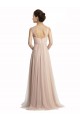 Acheter Trapèze Col Carré Tulle Longue Robes demoiselle d'honneur