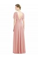Acheter Trapèze Col V Mousseline Longue Robes demoiselle d'honneur