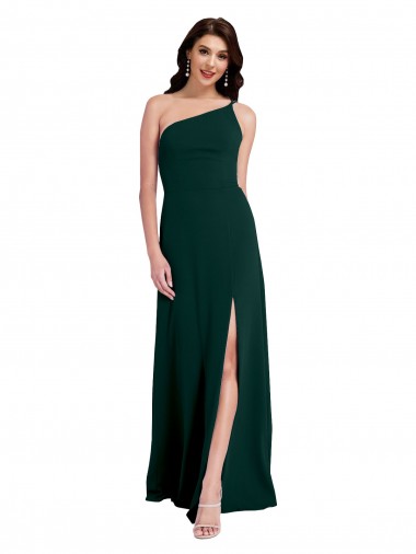 Acheter Trapèze Crêpe Stretch Longue Formelles Robes demoiselle d'honneur / Robes de soirée / Robes de bal
