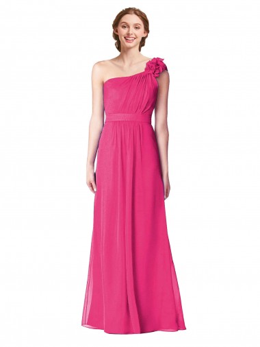 Acheter Trapèze Mousseline Longue Robes demoiselle d'honneur
