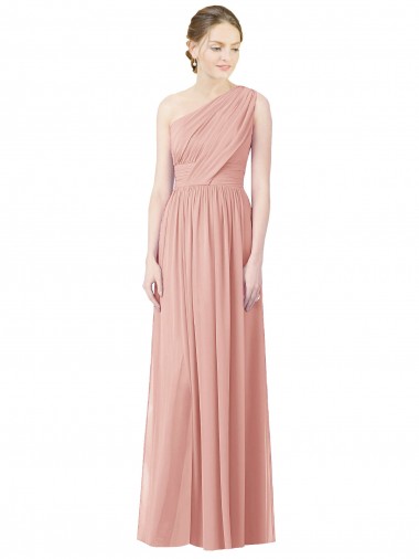 Acheter Trapèze Mousseline Longue Robes demoiselle d'honneur