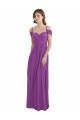 Acheter Trapèze Mousseline Longue Robes demoiselle d'honneur