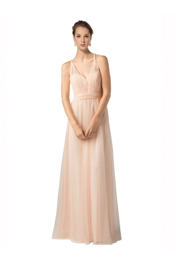 Acheter Trapèze Tulle Longue Robes demoiselle d'honneur
