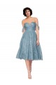 Acheter Trapèze Épaule Dénudée Dentelle Courte Robes demoiselle d'honneur / Robes de cocktail