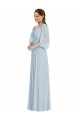 Acheter Trapèze Épaule Dénudée Mousseline Longue Formelles Robes demoiselle d'honneur / Robes de soirée