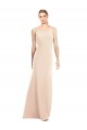 Acheter Trompette Bateau Crêpe Stretch Longue Robes demoiselle d'honneur / Robes de bal